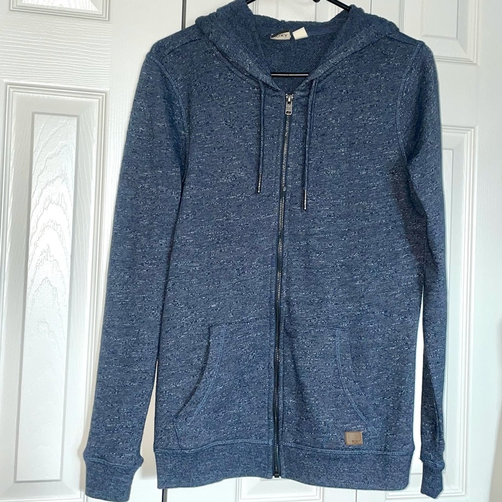 Nwot Roxy Hoodie Sweater Heathered Blue
